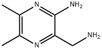 Pyrazinemethanamine, 3-amino-5,6-dimethyl- (9CI) Struktur