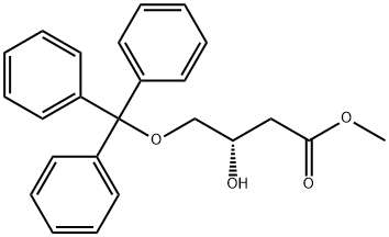 BUTANOIC ACID, 3-HYDROXY-4-(TRIPHENYLMETHOXY)-, METHYL ESTER, (S) Struktur