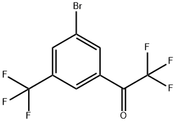 1-[3-Bromo-5-(trifluoromethyl)phenyl]-2,2,2-trifluoroethan-1-one, 3-Bromo-5-(trifluoroacetyl)benzotrifluoride Struktur