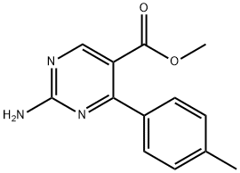 Methyl2-amino-4-p-tolylpyrimidine-5-carboxylate Struktur