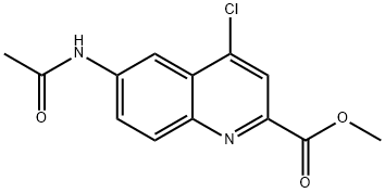 Methyl6-acetamido-4-chloroquinoline-2-carboxylate Struktur