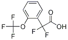 2,2-Difluoro-2-(2-(trifluoromethoxy)phenyl)acetic acid Struktur