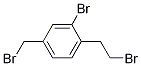 3-broMo-4-(2-broMoethyl)-1-(broMoMethyl)benzene Struktur