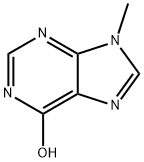 9H-Purin-6-ol, 9-methyl- (9CI) Struktur