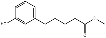 Benzenepentanoic acid, 3-hydroxy-, Methyl ester Struktur