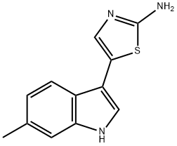 5-(6-methyl-1H-indol-3-yl)-1,3-thiazol-2-amine Struktur