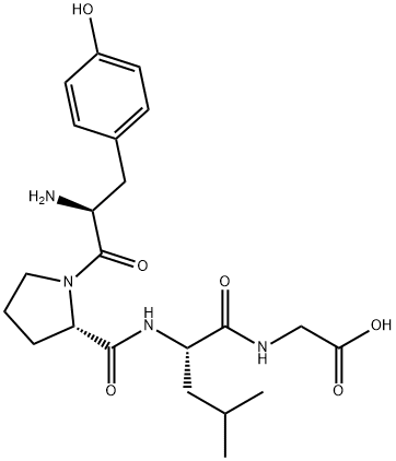 tyrosyl-prolyl-leucyl-glycine Struktur