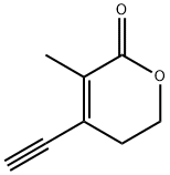 2H-Pyran-2-one, 4-ethynyl-5,6-dihydro-3-methyl- (9CI) Struktur