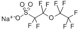 TETRAFLUORO-2-(PENTAFLUOROETHOXY)ETHANESULFONIC ACID SODIUM SALT Struktur