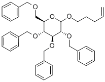 PENT-4-ENYL-2,3,46-TETRA-O-BENZYL-D-GLUCOPYRANOSIDE Struktur