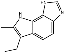 Pyrrolo[2,3-e]benzimidazole, 6-ethyl-1,8-dihydro-7-methyl- (9CI) Struktur