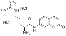 L-ARGININE 7-AMIDO-4-METHYLCOUMARIN DIHYDROCHLORIDE Struktur