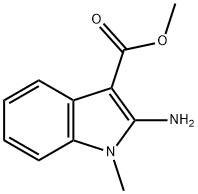 1H-Indole-3-carboxylicacid,2-amino-1-methyl-,methylester(9CI) Struktur