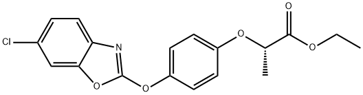 ETHYL (2S)-(+)-2-(4-(6-CHLOROBENZOXAZOL& Struktur