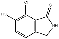 1H-Isoindol-1-one, 7-chloro-2,3-dihydro-6-hydroxy- Struktur