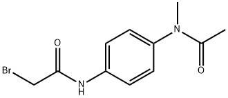 N-{4-[Acetyl(methyl)amino]phenyl}-2-bromoacetamide Struktur