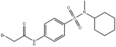 2-Bromo-N-(4-{[cyclohexyl(methyl)amino]-sulfonyl}phenyl)acetamide Struktur