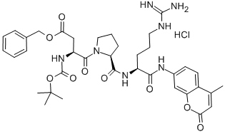 BOC-ASP(OBZL)-PRO-ARG-AMC HCL Struktur