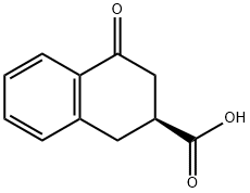 (S)-4-Oxo-1,2,3,4-tetrahydronaphthalene-2-carboxylic acid Struktur