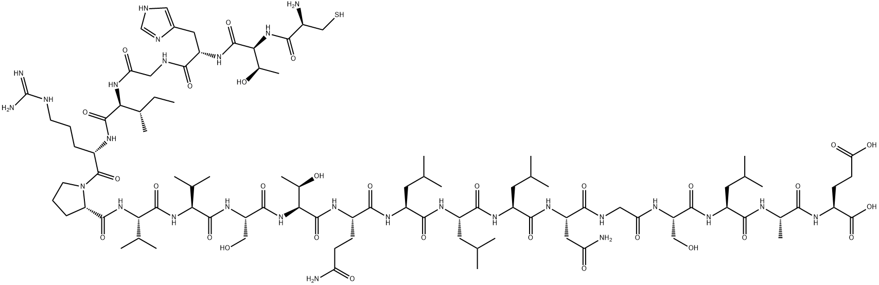 HIV (GP120) FRAGMENT (254-274) Struktur