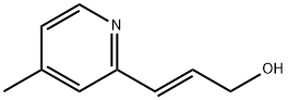 2-Propen-1-ol,3-(4-methyl-2-pyridinyl)-,(E)-(9CI) Struktur