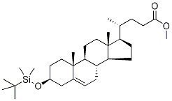 (3β)-3-(tert-ButyldiMethylsilyl)oxy-chol-5-en-24-oic Acid Methyl Ester Struktur