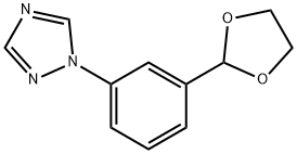 2-[3-(1,2,4-Triazol-1-yl)phenyl]-1,3-dioxolane Struktur