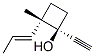 Cyclobutanol, 1-ethynyl-2-methyl-2-(1-propenyl)-, [1alpha,2alpha(E)]- (9CI) Struktur