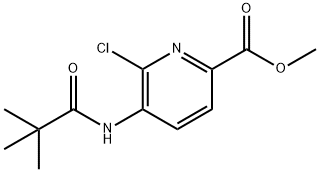 Methyl 6-chloro-5-pivalamidopicolinate Struktur