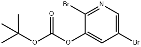 tert-Butyl 2,5-dibromopyridin-3-yl carbonate Struktur