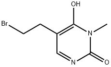 5-(2-bromoethyl)-6-hydroxy-1-methylpyrimidin-2(1H)-one Struktur