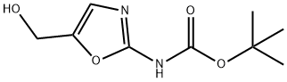 tert-butyl [5-(hydroxymethyl)-1,3-oxazol-2-yl]carbamate Struktur