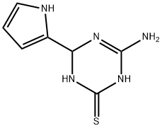 4-amino-6-(1H-pyrrol-2-yl)-1,6-dihydro-1,3,5-triazine-2-thiol Struktur