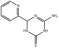 4-amino-6-pyridin-2-yl-1,6-dihydro-1,3,5-triazine-2-thiol Struktur