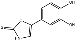 2(3H)-Oxazolethione, 5-(3,4-dihydroxyphenyl)- (9CI) Struktur