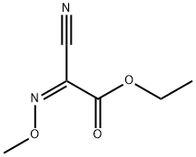 Acetic acid, cyano(methoxyimino)-, ethyl ester, (Z)- (9CI) Struktur