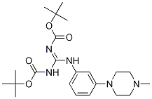 (E)-tert-butyl (tert-butoxycarbonylaMino)(3-(4-Methylpiperazin-1-yl)phenylaMino)MethylenecarbaMate Struktur