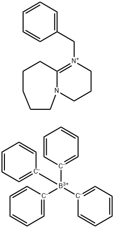 8-Benzyl-1,8-diazabicyclo[5.4.0]undec-7-ene tetraphenylborate Struktur