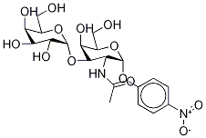 4-Nitrophenyl 2-(Acetamido)-2-deoxy-3-O-α-D-galactopyranosyl-α-D
-galactopyranoside Struktur