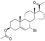 7-BroMo-3-O-acetyl-pregnenolone Struktur