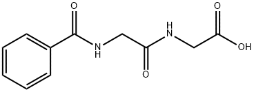 苯甲酰-甘氨?；?氨基乙酸, 1145-32-0, 結(jié)構(gòu)式