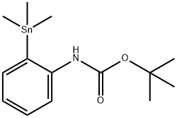 (2-TRIMETHYLSTANNANYL-PHENYL)-CARBAMIC ACID TERT-BUTYL ESTER Struktur