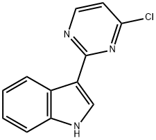 3-(4-Chloro-pyriMidin-2-yl)-1H-indole, 98+% C12H8ClN3, MW: 229.67 Struktur