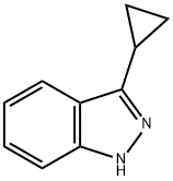 3-cyclopropyl-1H-indazole Struktur