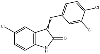 5-chloro-3-(3,4-dichlorobenzylidene)-oxindole Struktur