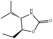 2-Oxazolidinone,5-ethyl-4-(1-methylethyl)-,(4S-trans)-(9CI) Struktur