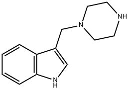 3-(Piperazin-1-ylmethyl)-1H-indole Struktur