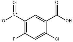 2-CHLORO-4-FLUORO-5-NITROBENZOIC ACID Struktur