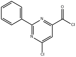 6-Chloro-2-phenyl-4-pyrimidinecarbonyl chloride Struktur