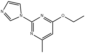 Pyrimidine, 4-ethoxy-2-(1H-imidazol-1-yl)-6-methyl- (9CI) Struktur